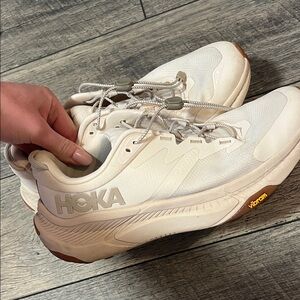 Hoka Women's Off-White/Beige Athletic Sneakers “Transport”